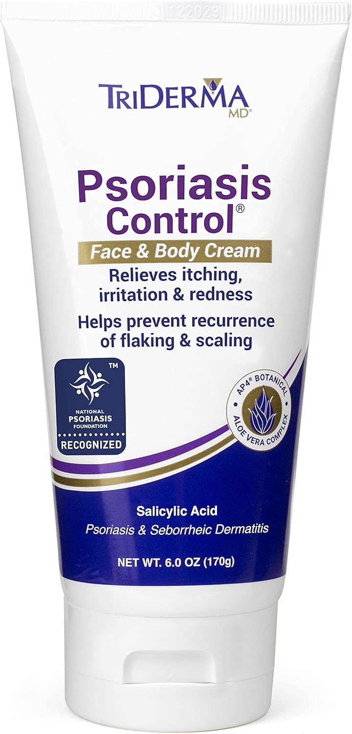 TriDerma Psoriasis Control Face & Body Cream Maximum Strength 3 Salicylic Acid