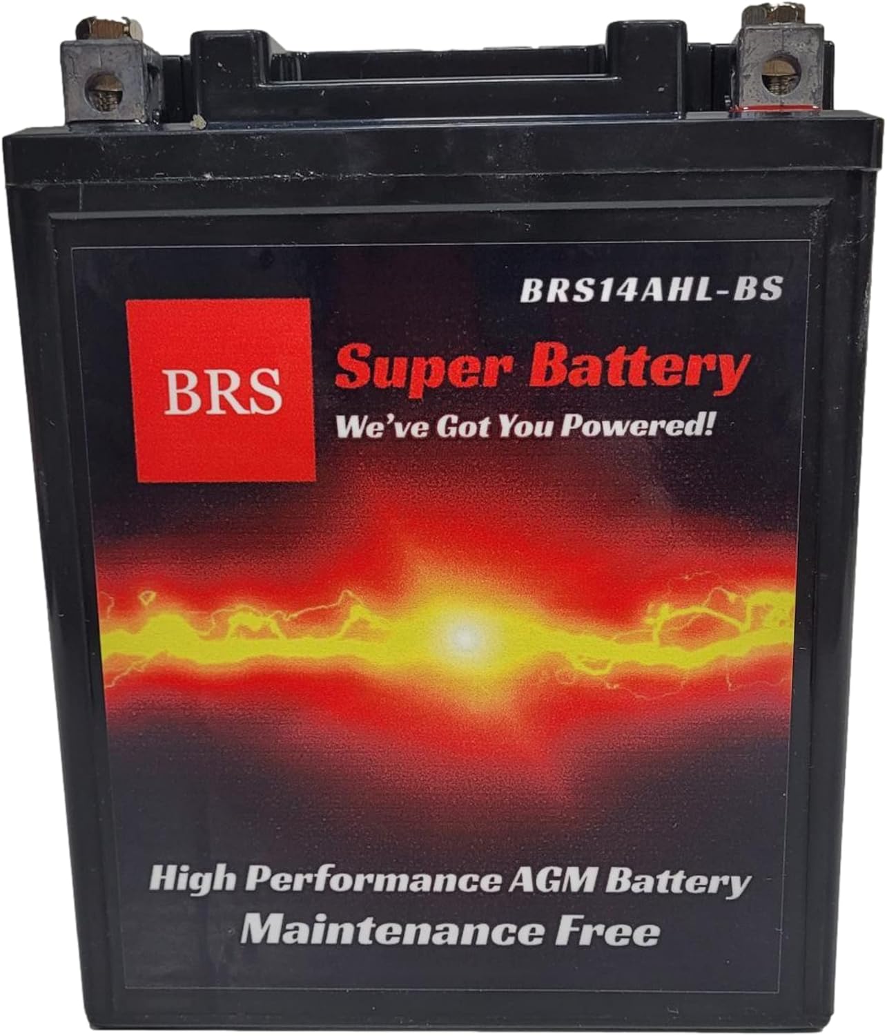 14AHL-BS High Performance Battery For ATV, Motorcycle, Snowmobile, UTV - 12v 14ah 200 CCA - Sealed AGM Maintenance Free