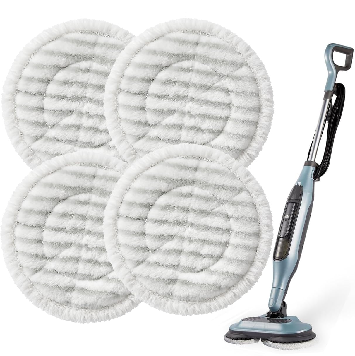 4 PCS Replacement Steam Mop Pads with Shark S7000AMZ S7001 Steam Mop