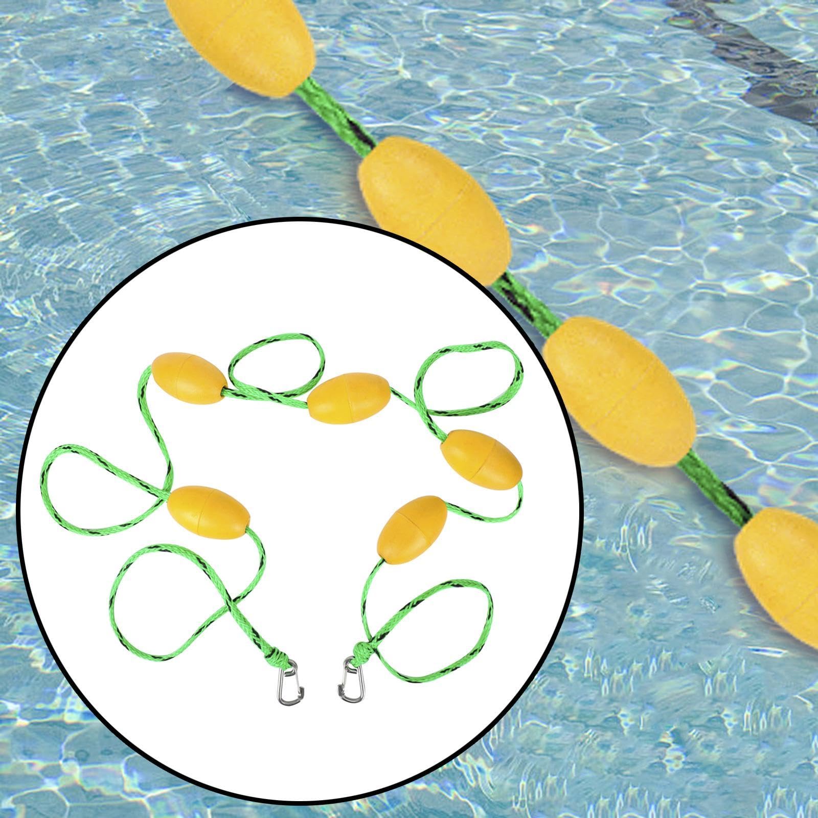 kowaku 5 m Schwimmseil für Schwimmwettkämpfe, Trennen gefährlicher Bereiche, Bojenleine für den Strand im Sommer