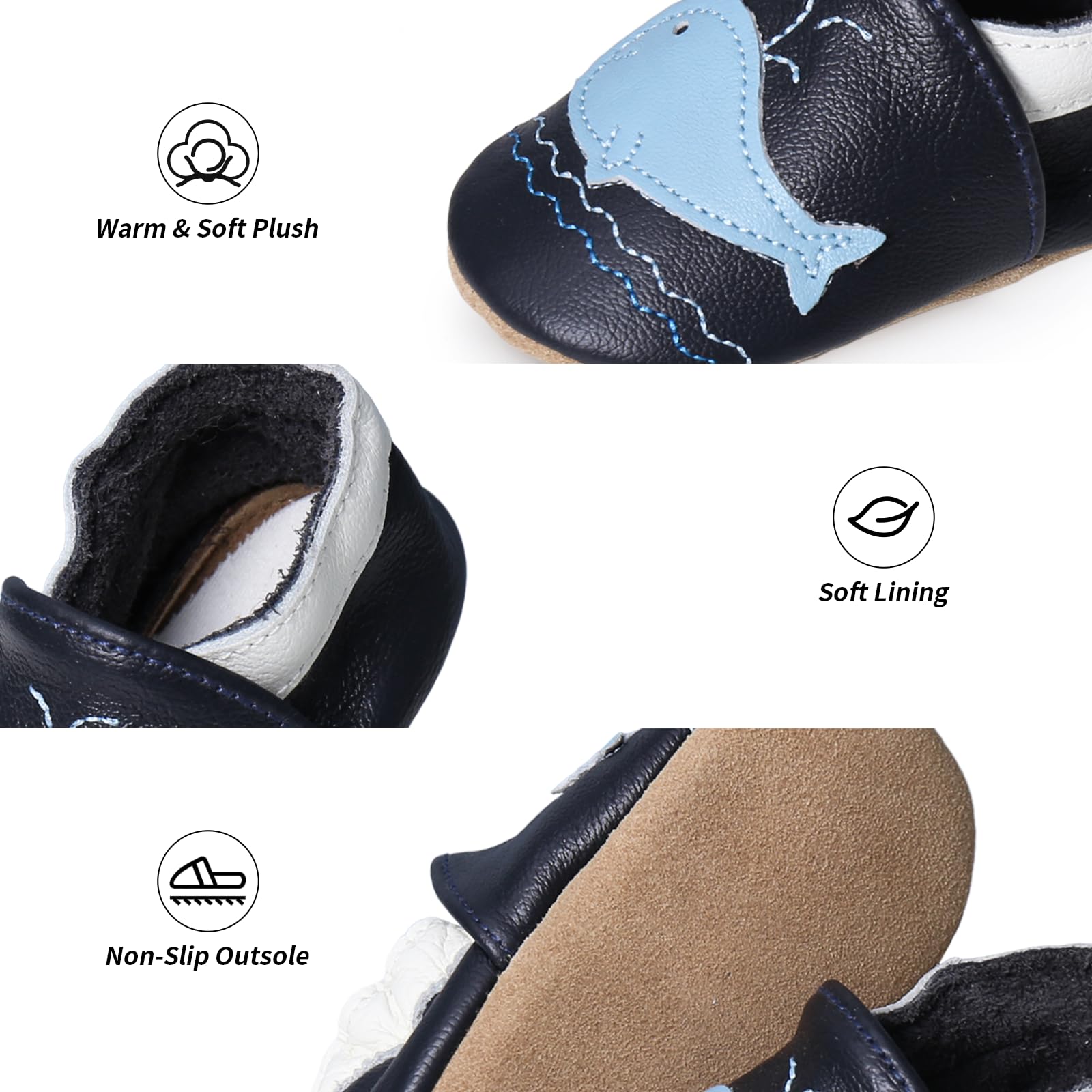 Neonata Scarpe Scarpine Primi Passi Morbida de Bambina Scarpe da Bambino in Scamosciata Pelle Cartone Animato 0 a 24 Mesi