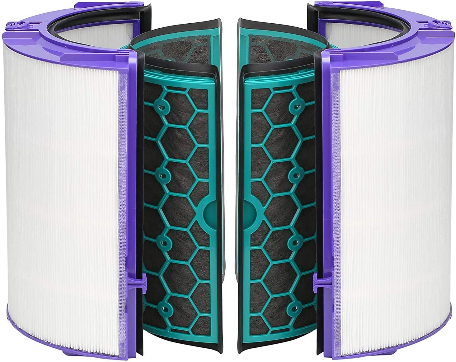 360˚ Glass HEPA Filter and Activated Carbon Filter for Dyson fits Pure Cool DP04 HP04 HP07 HP09 PH01 PH03 TP04 TP07 TP09 Air Purifying Tower Fan