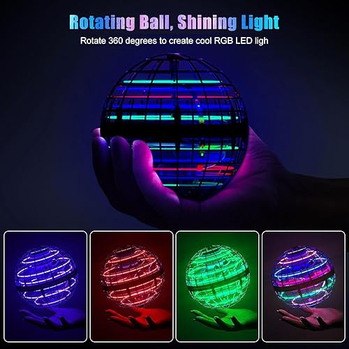 Miniatura 2 de Juguete de bola de orbe volador 2023, globo cósmico, boomerang, bola flotante, juguete giratorio galáctico, órbita de dron de mano, juguetes