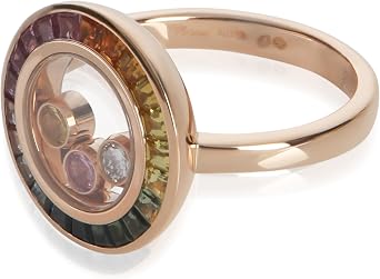 Pre-Loved Happy Diamond Ring, Rose Gold, Sapphire, Diamond, 6.5 US
