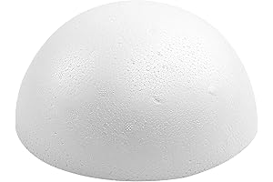 Crafjie 11.81 Inches White Styrofoam Balls for Craft Projects