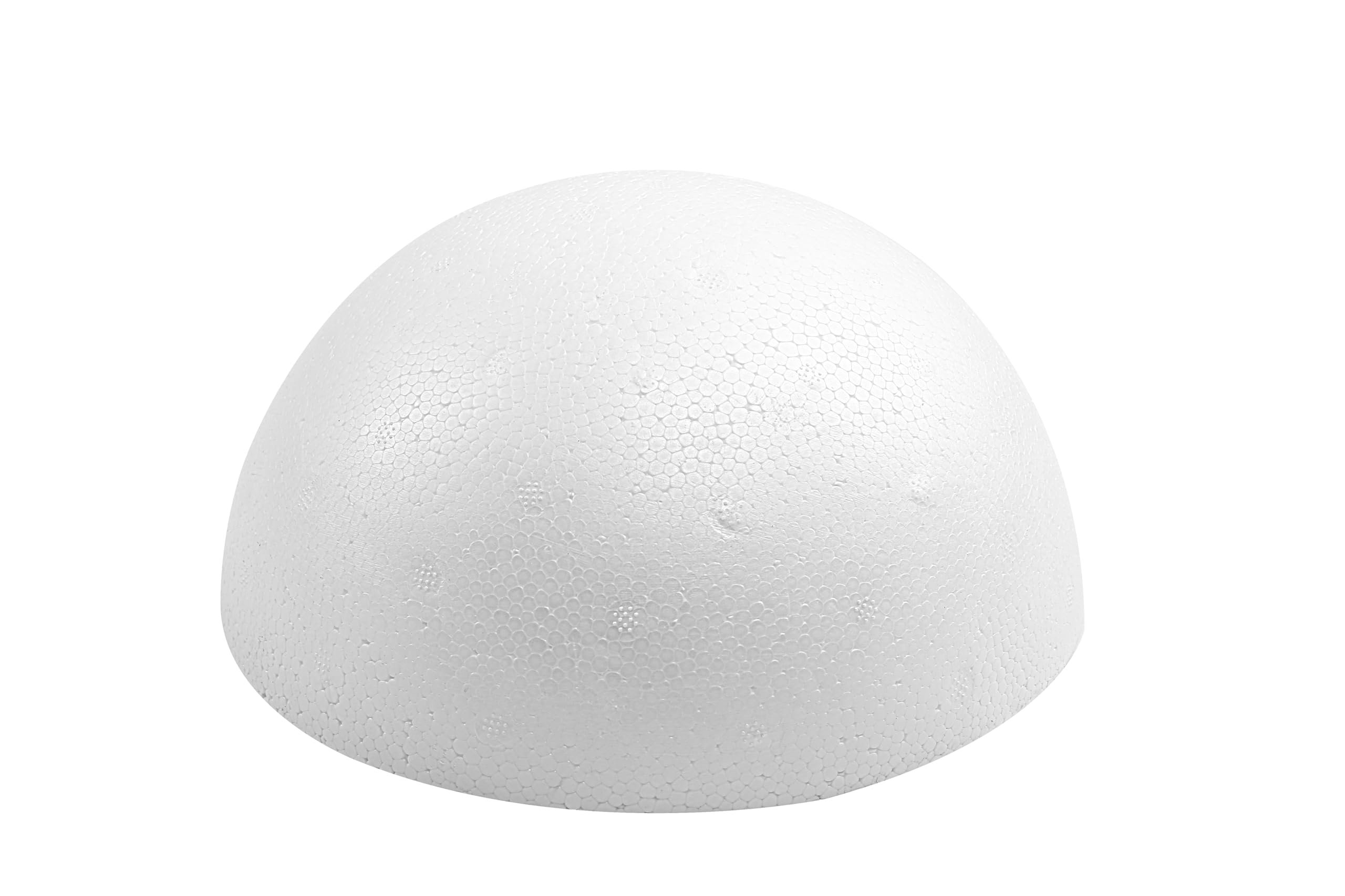 Crafjie 1PCS 11.81 Inchs White Foam Balls Half Round Polystyrene Half Foam Balls Craft Supplies Hemispherical Christmas Craft Ballfor DIY Home Craft