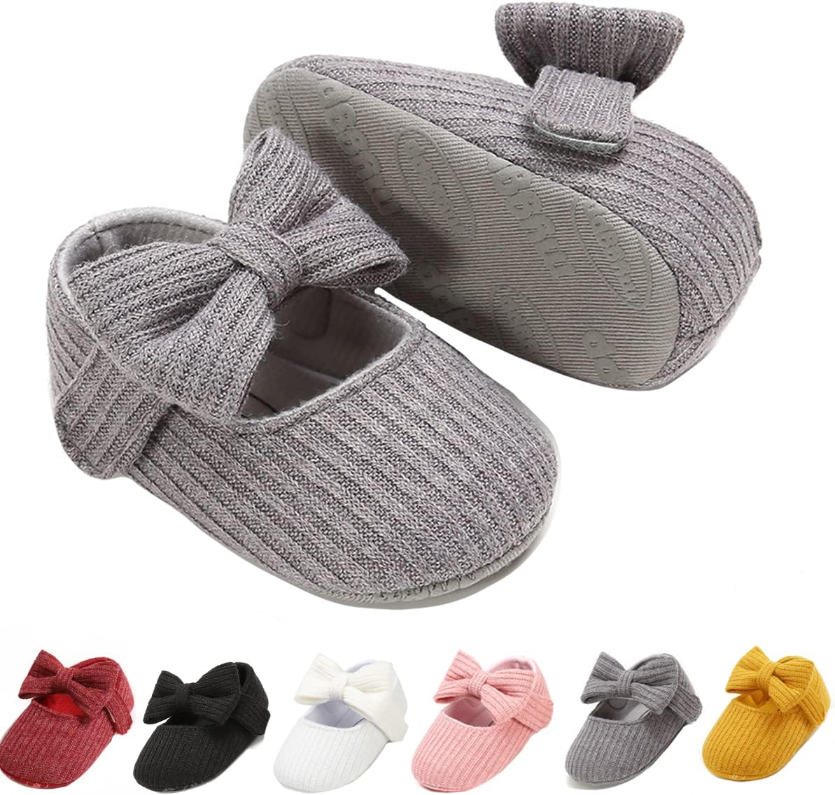 Infant Baby Boys Girls Slippers Cozy Fleece Booties Soft Bottom Warm Cartoon Socks Newborn Crib Shoes