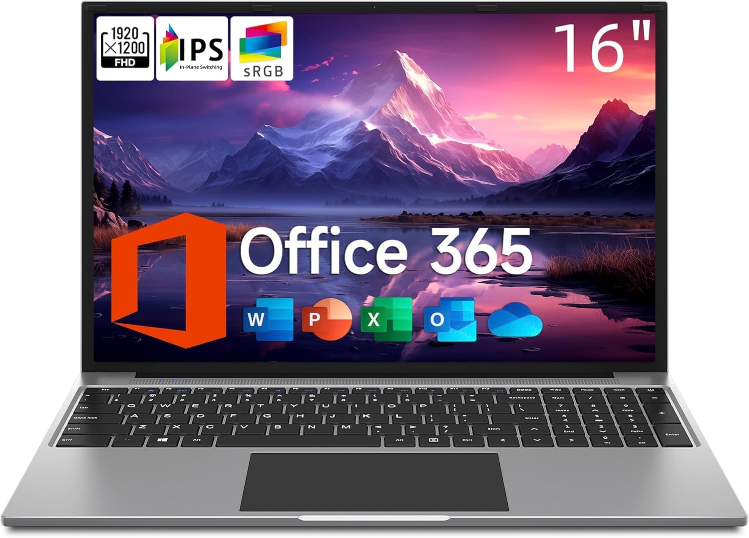Jumper 16 Inch Laptop, 4GB RAM 128GB Storage Expandable 1TB, Office 365 1-Year Subscription, 5305U Processor, 1200p IPS FHD Display, Windows 11 Computer with Stereo Speakers, HDMI, WiFi-5.