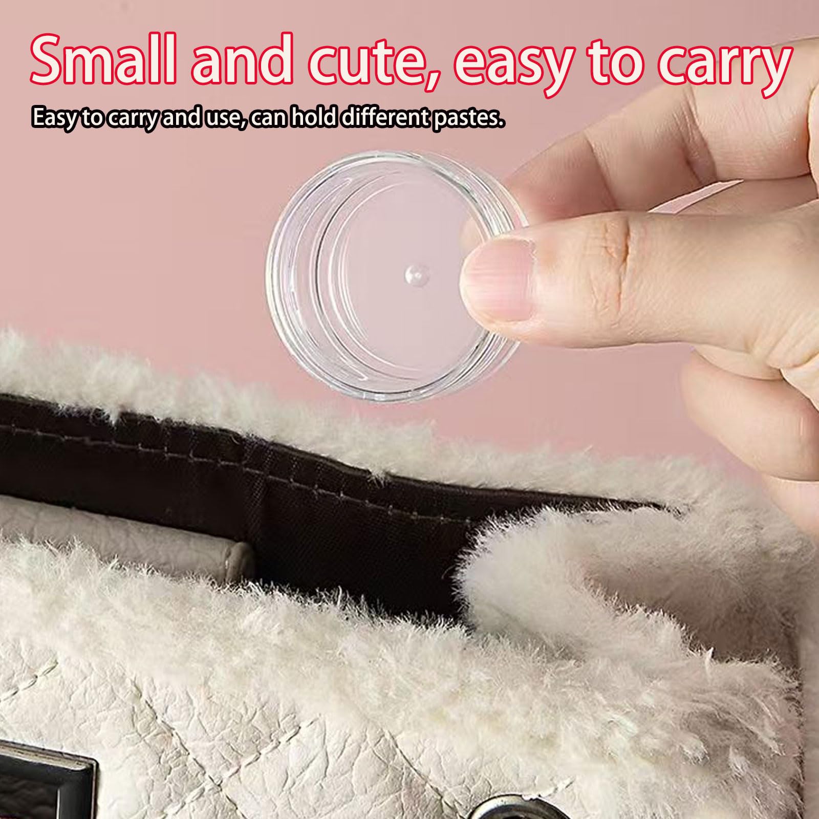 10 Pièces Pots Cosmétiques Vide en Plastique Clair De Voyage Conteneurs Cosmétiques Pot Échantillon pour Lotion, Crème, Stockage de Maquillage (10g / 10ml)