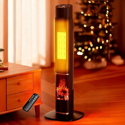 Uthfy Space Heaters for Indoor Use, 32" Space Heater for Large Room with 24H Tim