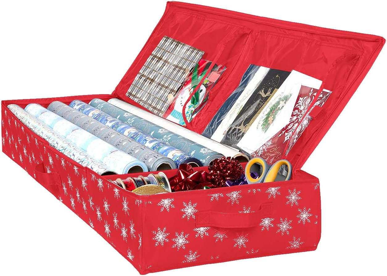 Wrapping Paper Storage Container Fits up to 27 Rolls 1 3/