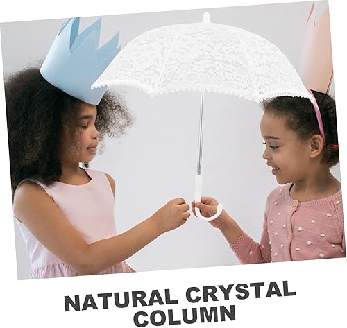 Miniatura 9 de IMIKEYA 2pcs Lace Umbrella Girl Umbrella Bridal Parasol Vintage Umbrellas for Girl Bride Parasol Wedding Umbrellas Parasols for Girl Iron Wedding