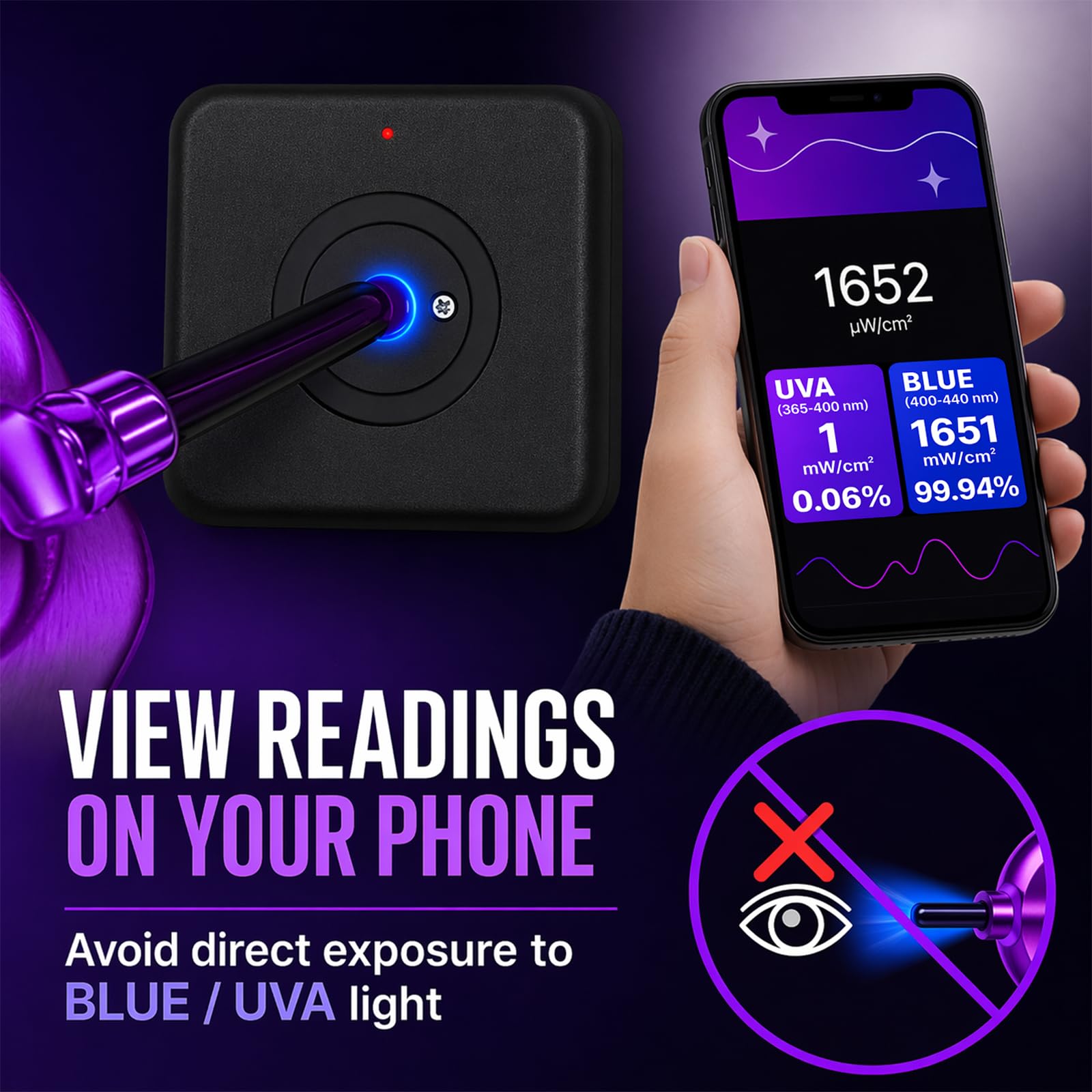 AH-DCLM Lichtmessgerät für blaues und UV-Licht