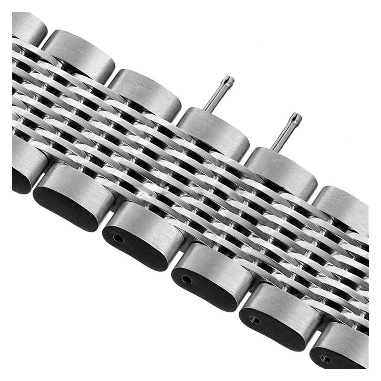 Solid Deployment Buckle Diving Watch Band Stainless Steel Mesh Bracelet Brushed Polished Business Straps Wristbelt 18/20/22/24mm