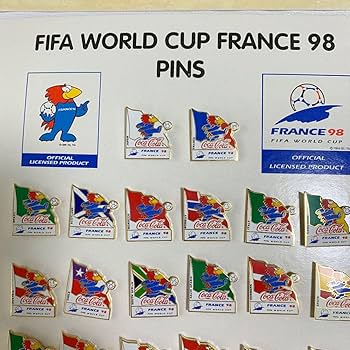 Amazon | FIFA WORLD CUP FRANCE 98 ピンバッチ32個セット
