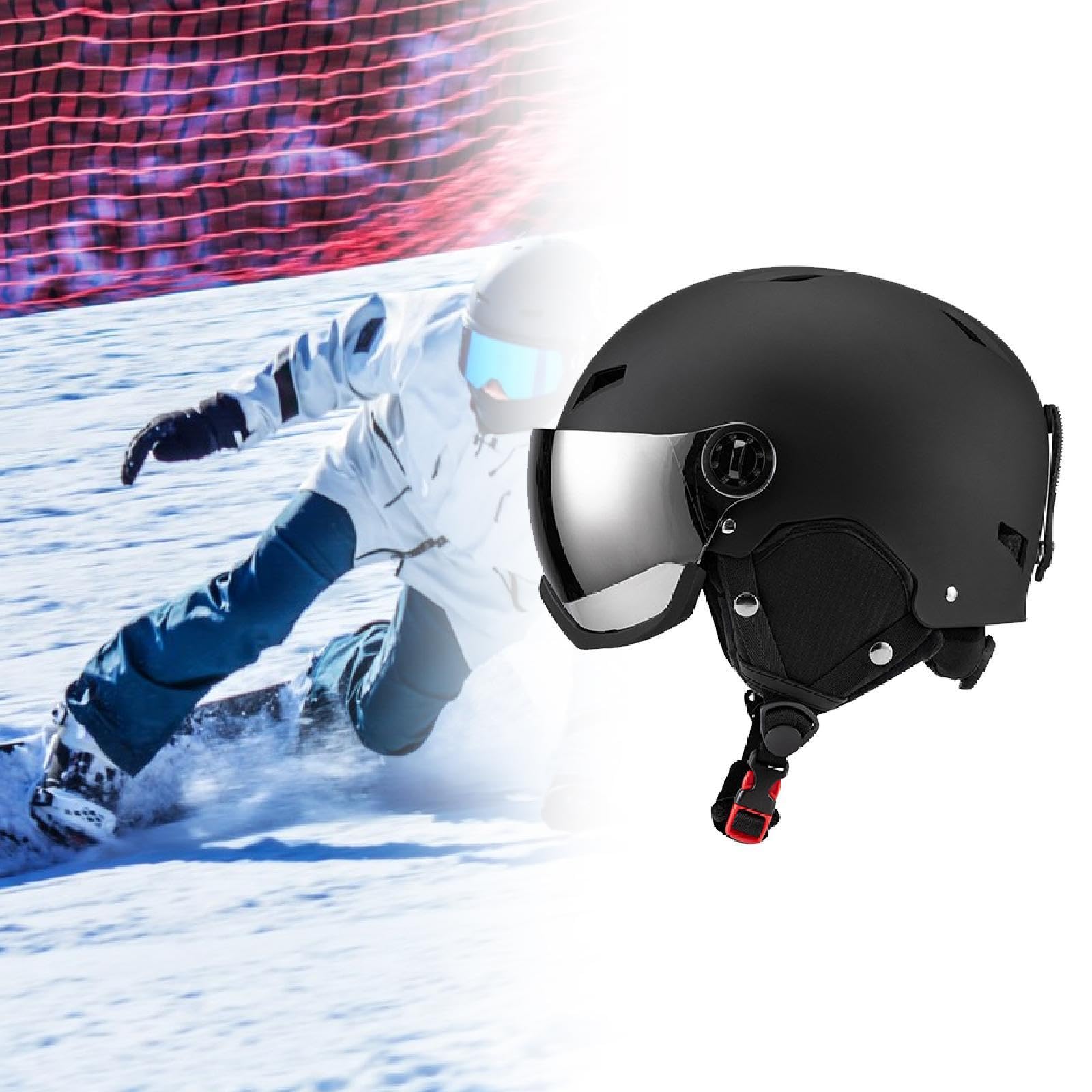 Casque de Snowboard Casque de Ski Couvre-Oreille de Skateboard pour Hommes Femmes Casque de Neige Casque de Ski