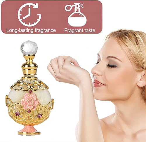 Miniatura 2 de LIYJTK Perfume árabe para mujer, aceite de perfume concentrado retro Halal Dubai, regalo de fragancia vintage exquisito de larga duración, el lujoso