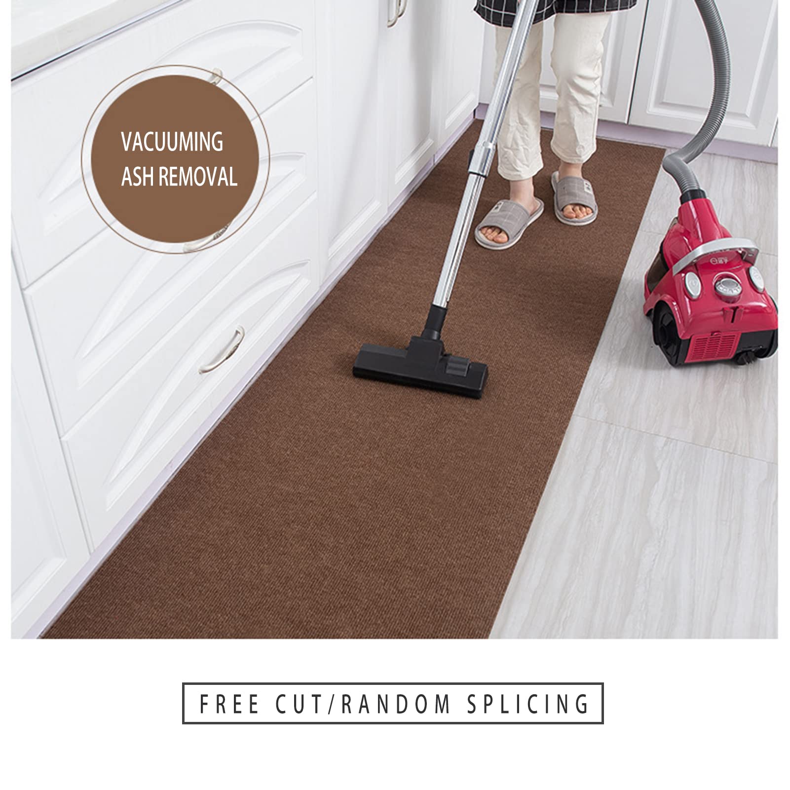 9 Stück Selbstklebende Teppichfliesen, Waschbar, Elektrostatische Haftung Von Fußmatten, Abziehen Und Aufkleben, DIY-Bodenbelag Für Küche, Esszimmer (50 X 50 cm),Weiß