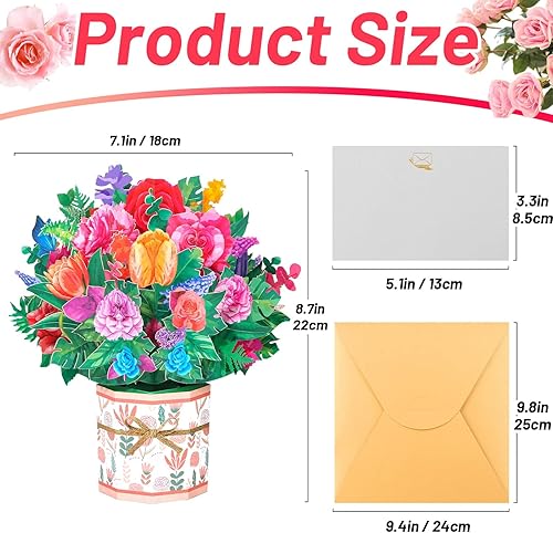 Miniatura 5 de Tarjeta de felicitación emergente con texto en inglés Get Well Soon para amigos, tarjeta de regalo para mujeres, Acción de Gracias, cumpleaños,