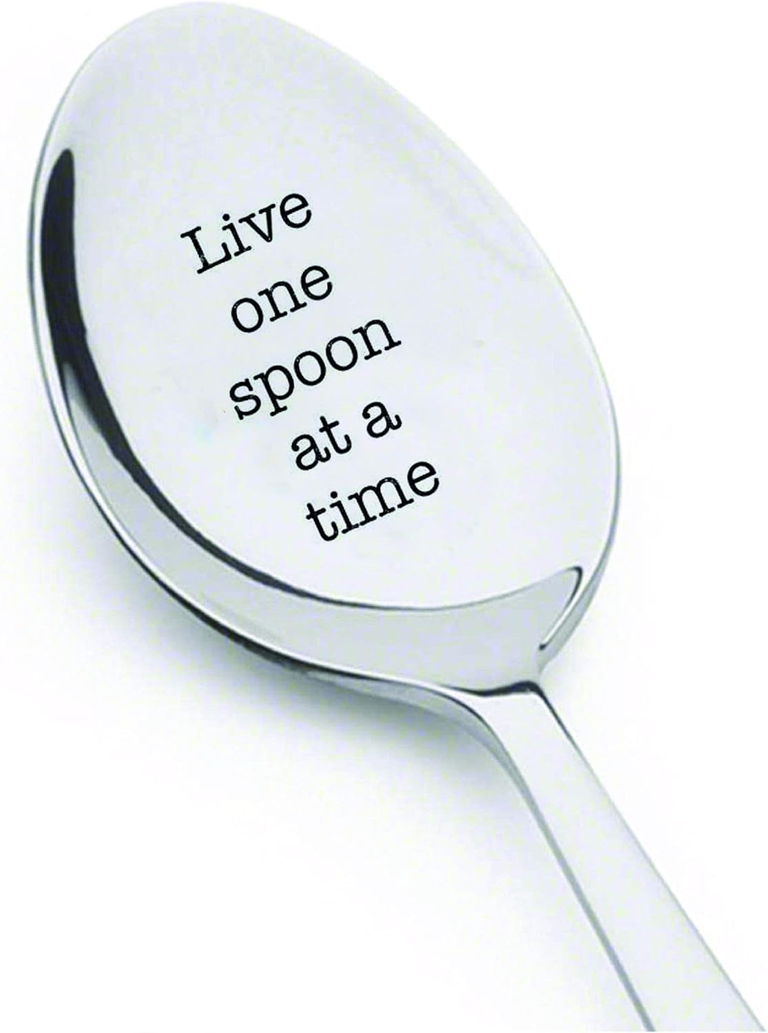 Live one spoon at a time engraved spoon Spoonie Gift