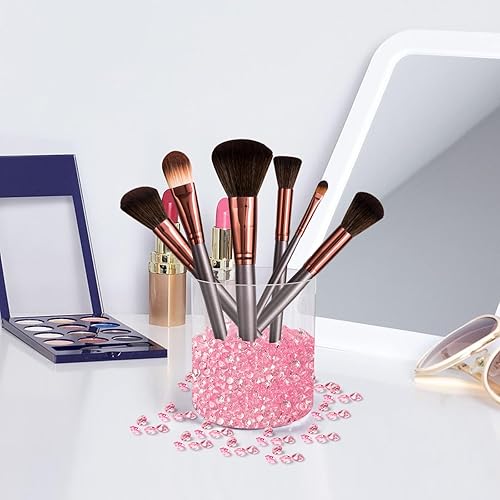 Miniatura 4 de Diamantes acrílicos de 0.394 pulgadas (0.394 in), piedras preciosas dispersas para mesa, para decoración de bodas, fiestas, cumpleaños, despedidas