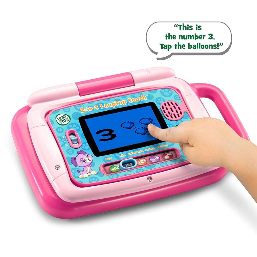 Amazon.co.jp: LeapFrog 2-in-1 LeapTop Touch, Pink : おもちゃ