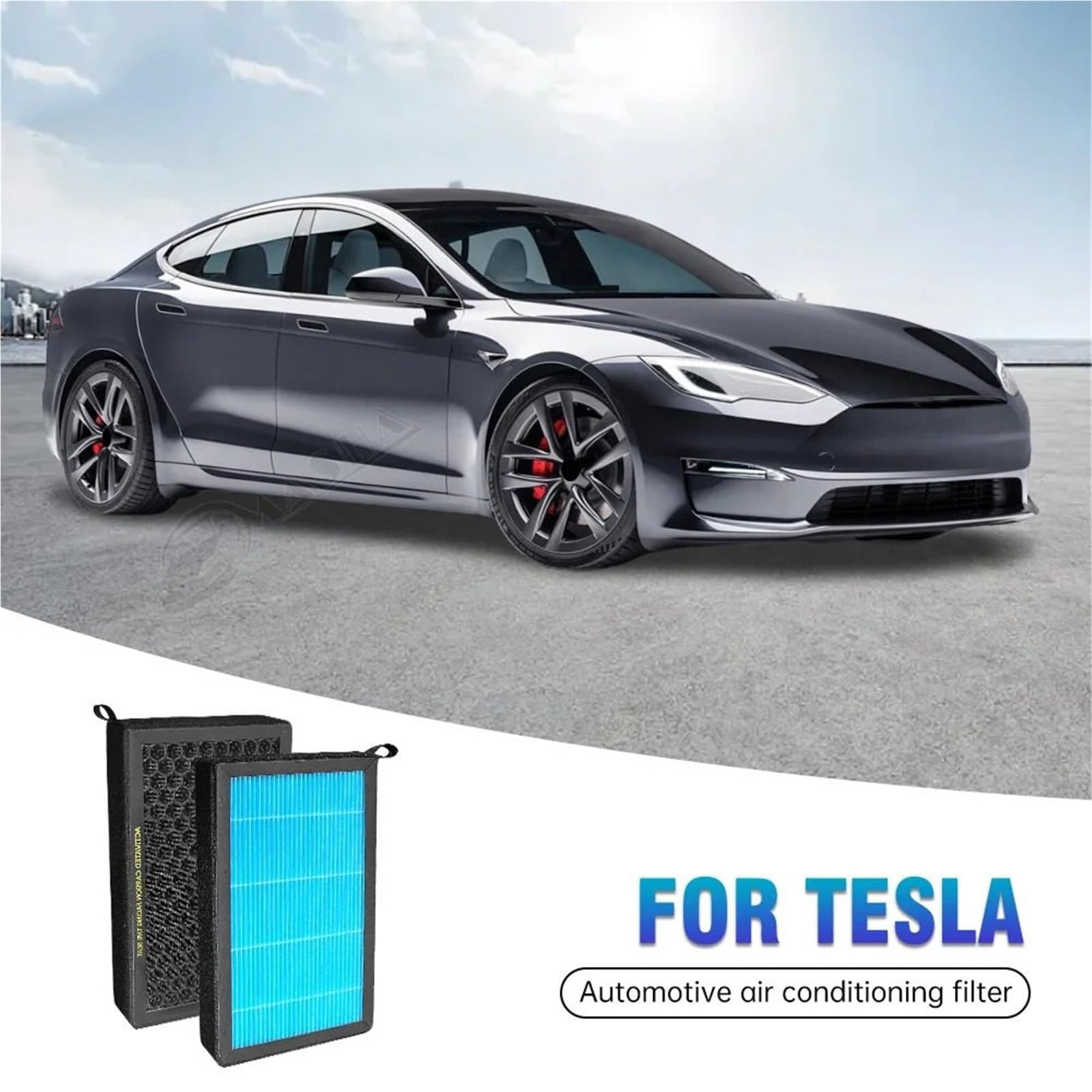 Aria Abitacolo Filtro Adatto per Tesla Model Y 3 2017-2025 Adatto per Model Y Juniper Model 3 Higland Elemento filtrante filtro a carbone attivo HEPA