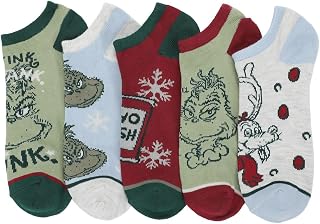 Bioworld Grinch Tonal Colors Adult Ankle Socks (Pack of 5)