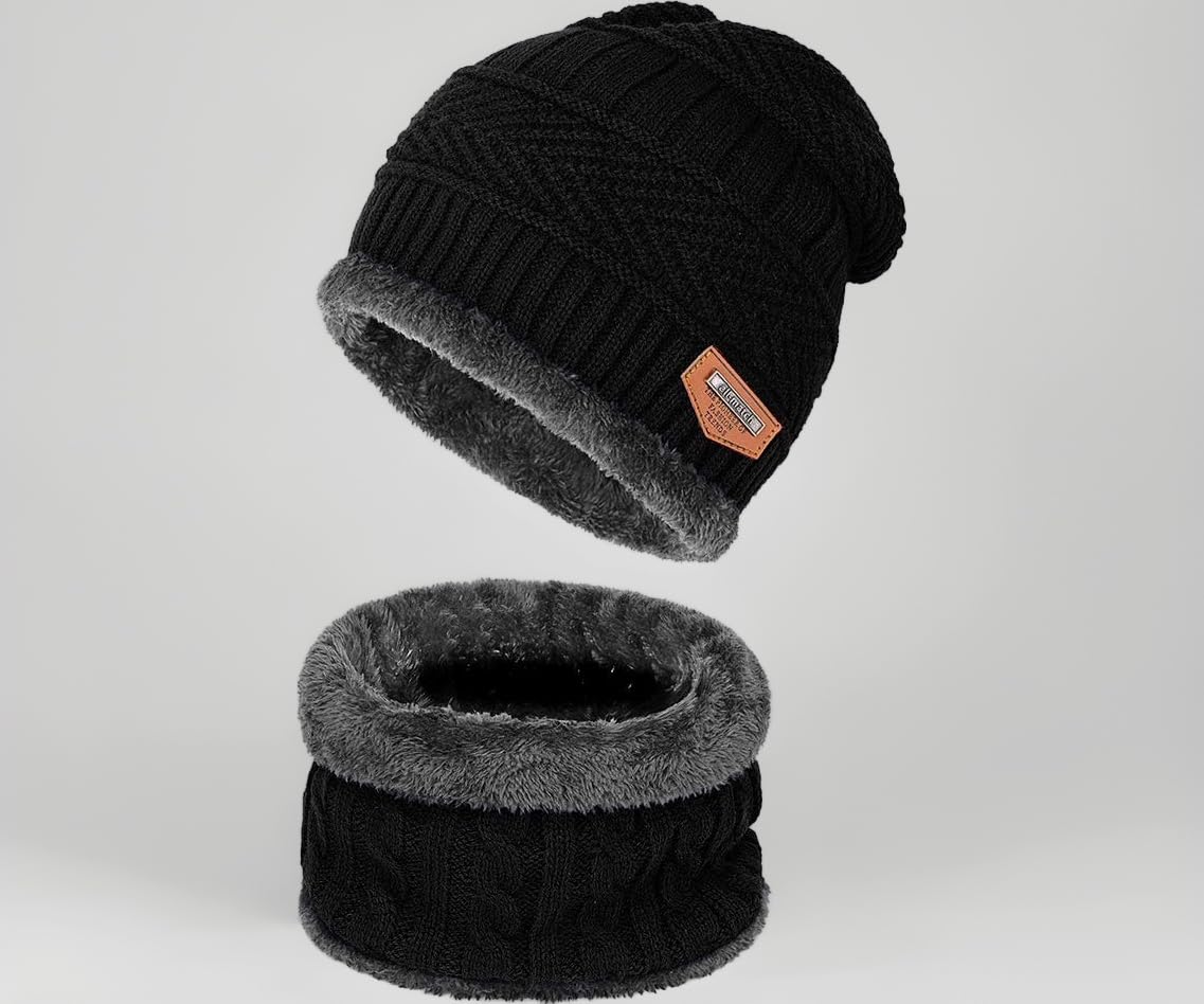 Winter Cap for Men Woolen Cap for Women & Men in Winter for Thermal Wear Stylish Soft Winter Caps for Boys & Girls for Warm Wear Head Winter Cap Men Woolen Garam Topaa Neck Warmer Bennies Cap