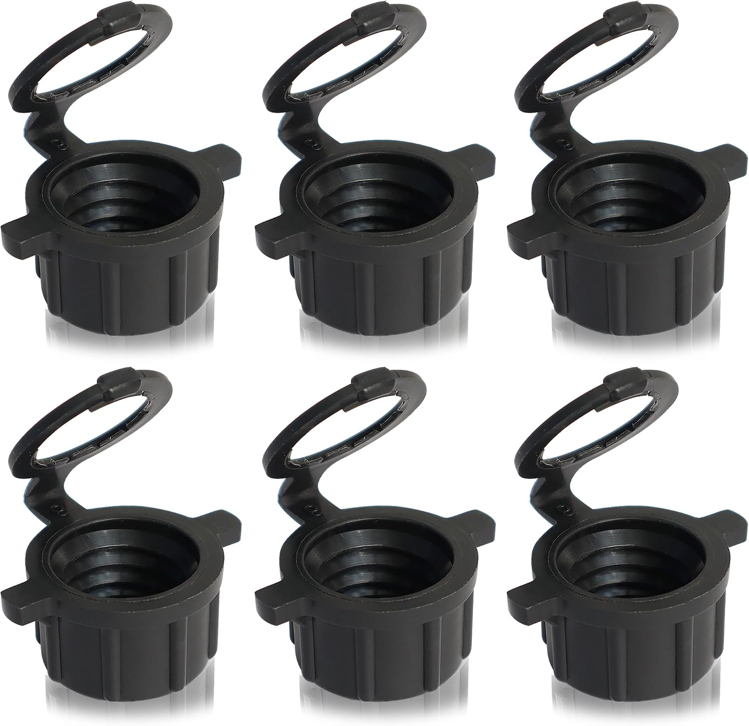 9 PCS Racing Vent Caps Fit Vp Jug Can, 24 mm Black 3045 Vent Caps Replacement for 3/5.5 Gallon VP Fuel Motorsports Jug Racing Square Motorsport Container