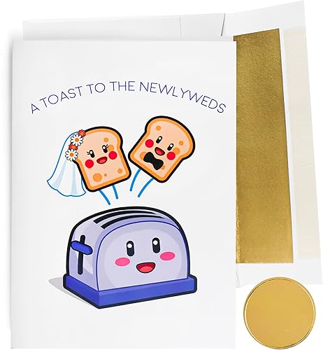 GIFTING GIGGLES Divertida tarjeta de boda para pareja Recién casados Tarjeta de matrimonio para pareja Regalo de felicitación del día de la boda