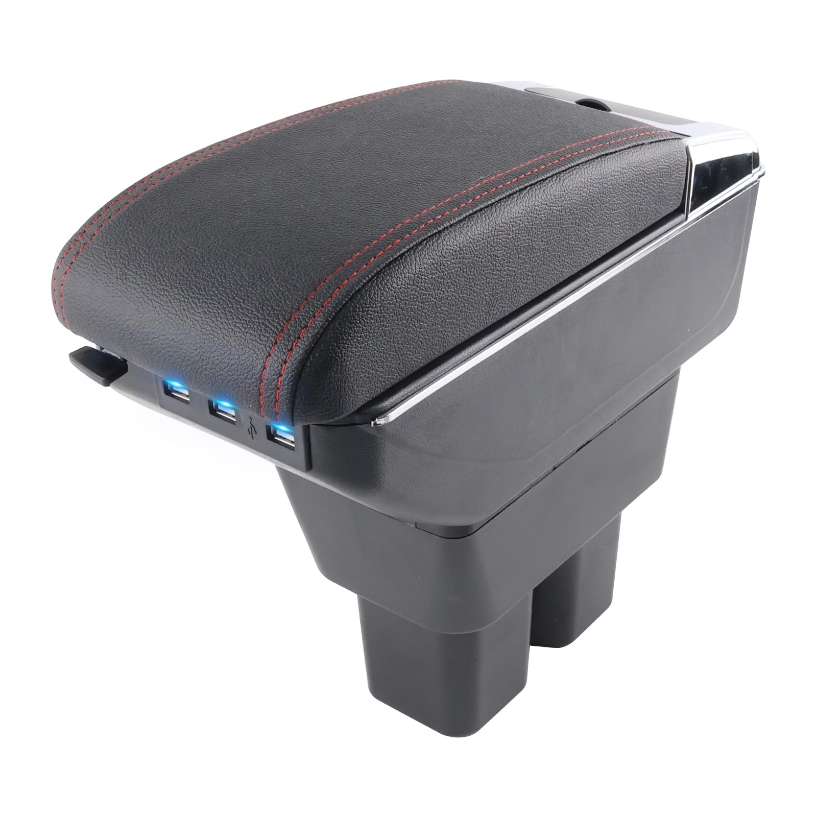 Amazon.co.jp: VVORHSBELL 車用アームレスト コンソールボックス 