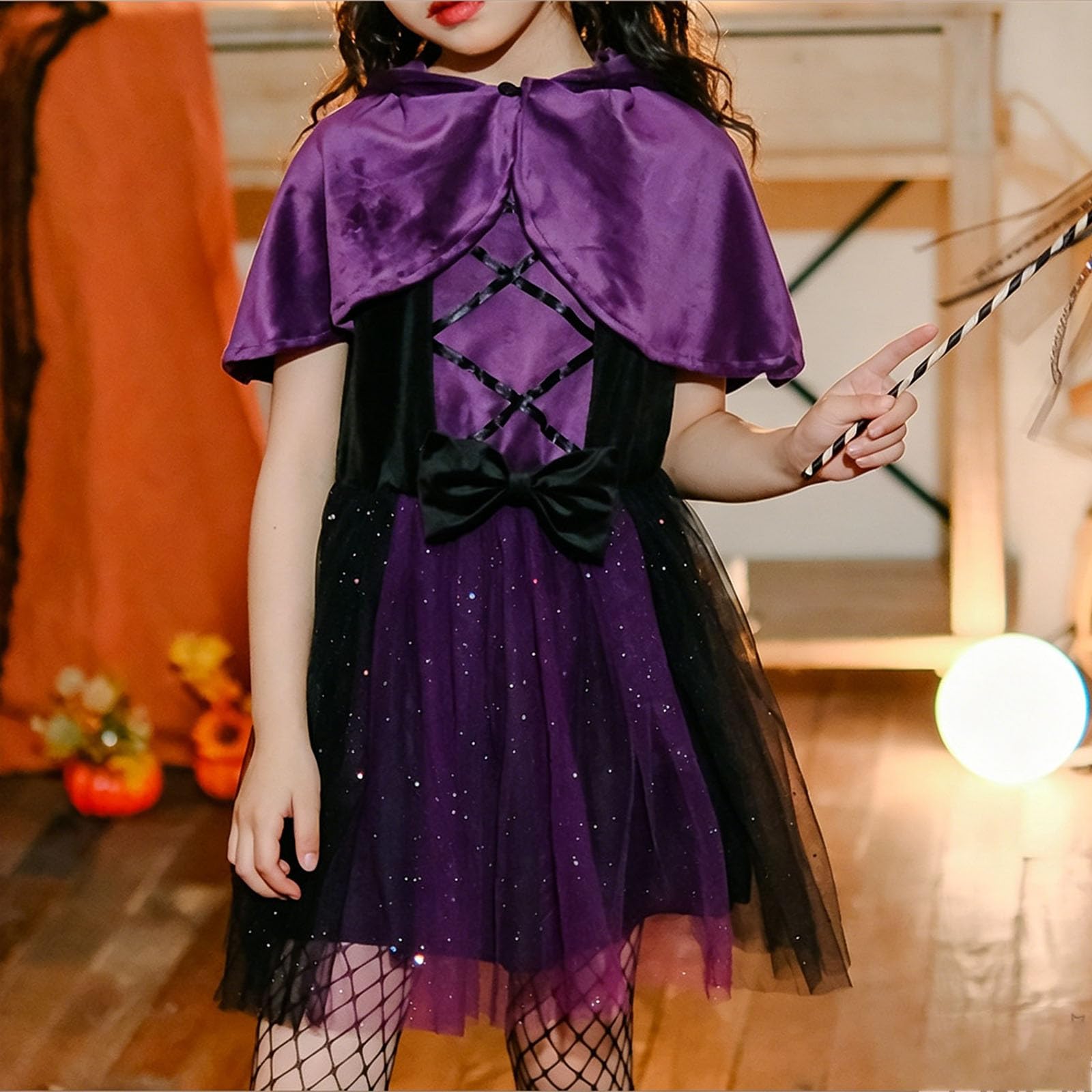 Kostüm Hexe Kinder Halloweenkostüme Kostüme Für Kinder Halloween Tutu Rock Set Mit Hut & Besen Für Violett Prinzessin Kleid Karneval Cosplay Kostüme Hexenhut Besen Und Bonbontüte