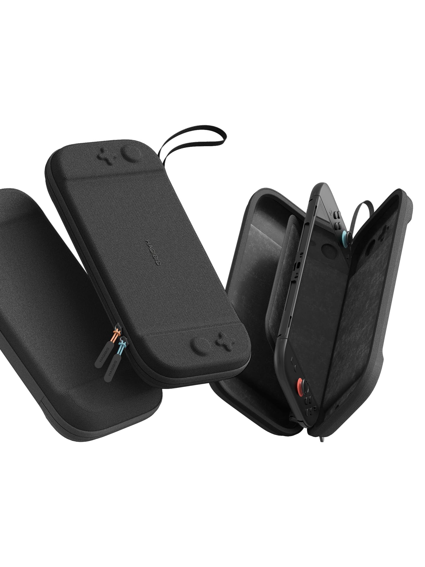 Hagibis Torba do przenoszenia Nintendo Switch 2 (2025) z miejscem na 10 kart do gry, twarda obudowa odporna na uderzenia, przenośna torba podróżna, model BG10, kolor Czarny