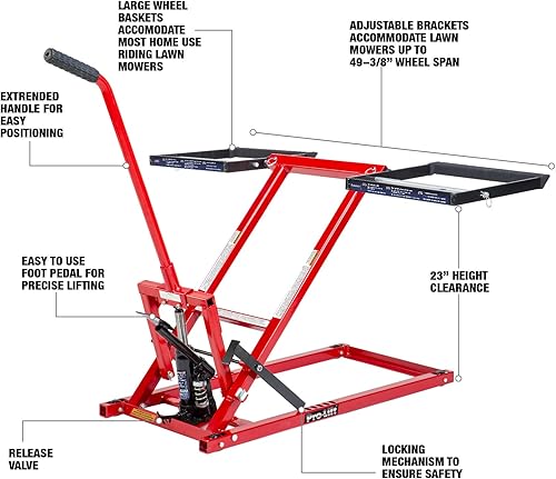 Miniatura 3 de Pro Liftsoporte para tractores y cortacésped, capacidad para 300 libras
