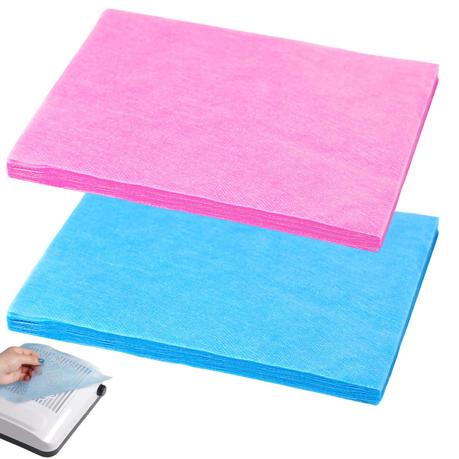 Lot de 200 feuilles de papier filtre collecteur de poussière pour ongles, filtres collecteurs de poussière portables pour salon de manucure