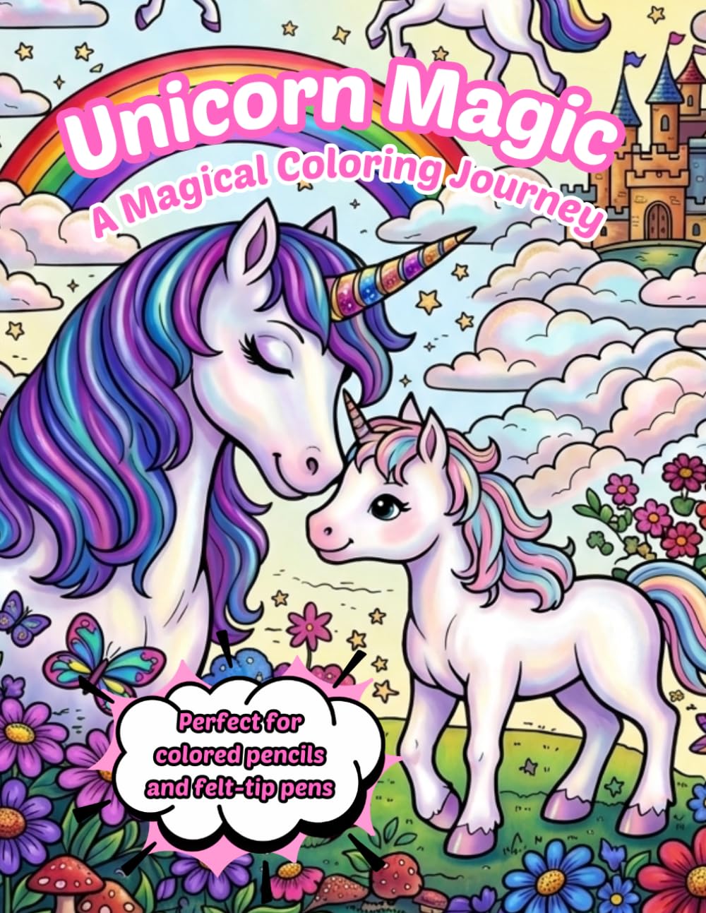 Unicorn Magic: A Magic Coloring Journey