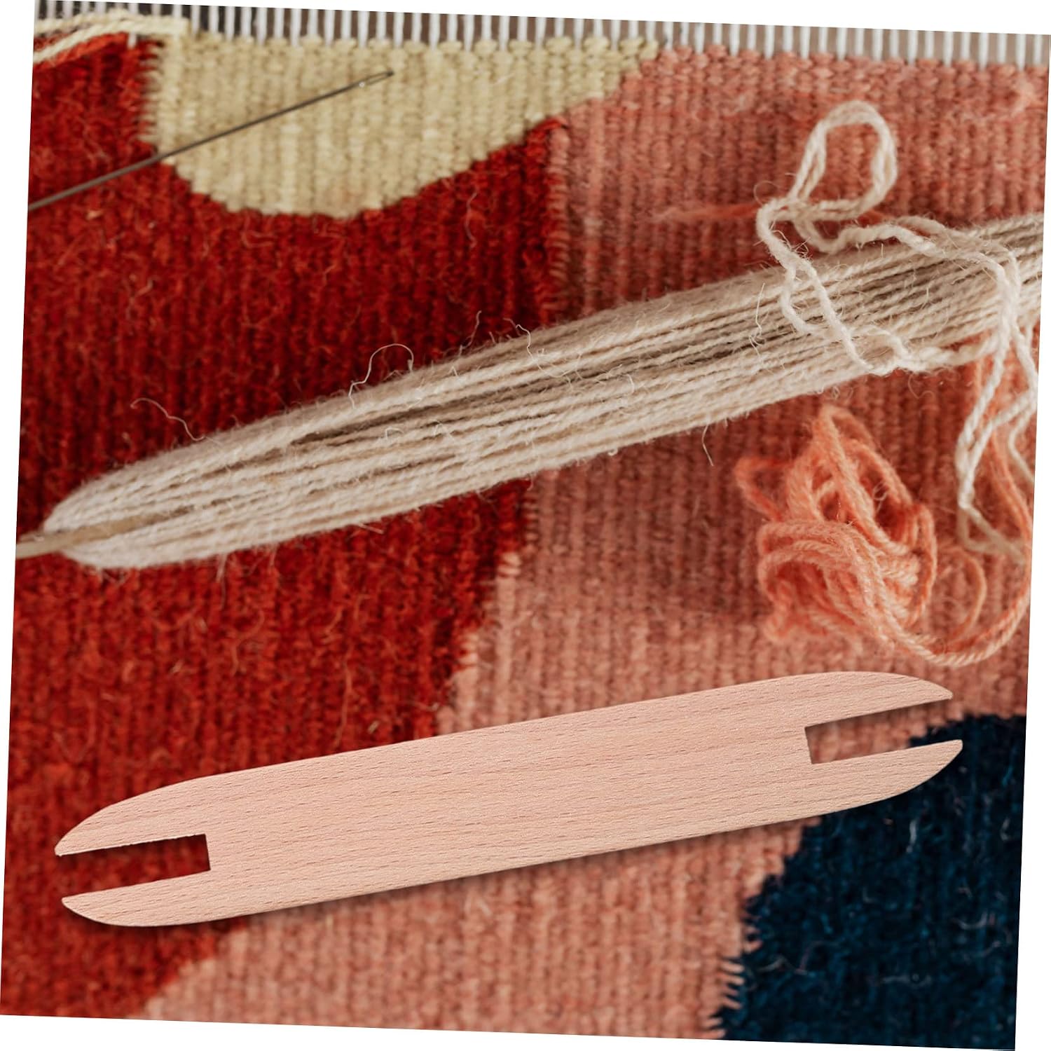 PLAFOPE Weaving Crochet Needles Set Tapestry Handcrafts Tools with Shuttle Comb and Needles for Knitting Blankets Scarves Hats and DIY Projects