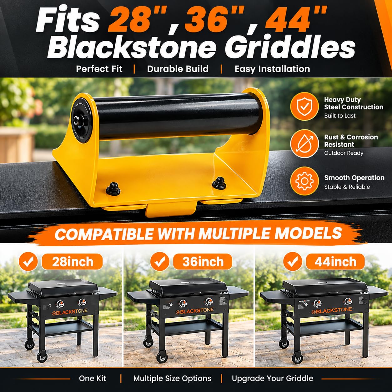 Blackstone Griddle Hinge Kit - Hinged Lid -3