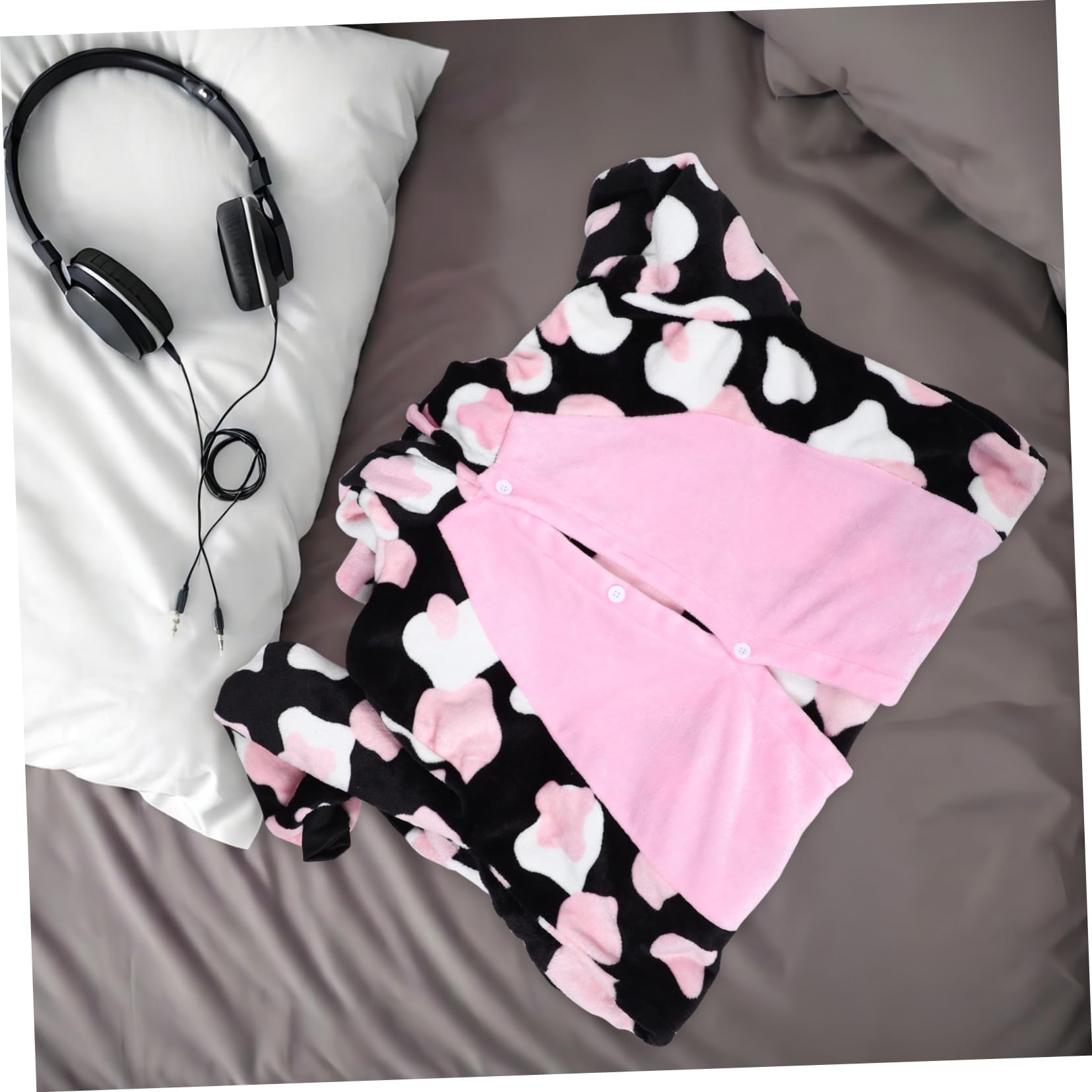 Pijama Entero Unisex de Grueso Disfraz Halloween Cosplay Vacuno Animal para Hombre Mujer