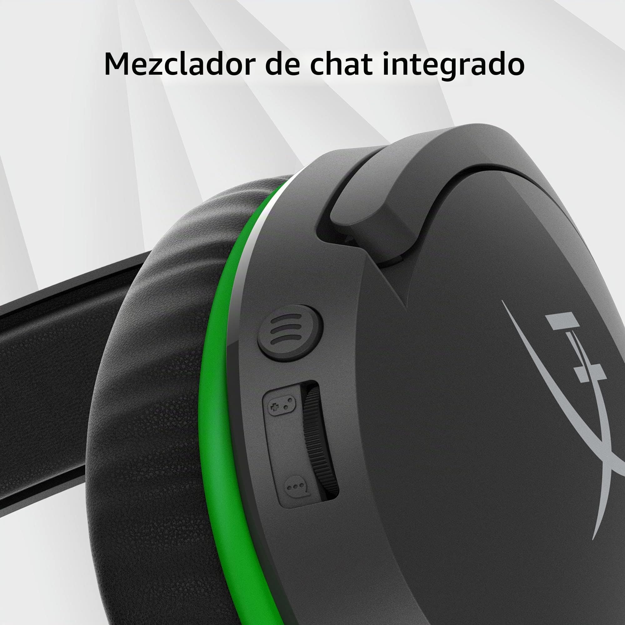 HyperX CloudX Stinger Core: Auriculares inalámbricos para Xbox Series X|S and Xbox One, con Espuma viscoelástica y Almohadillas de Cuero sintético de Primera Calidad, Mezclador Chat Integrado, Negro