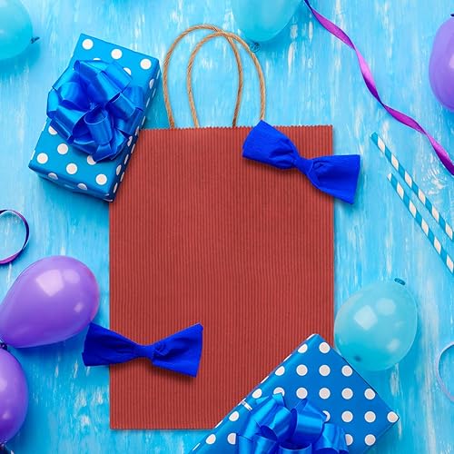 Miniatura 10 de Bolsas de papel Kraft BagDream 100 unidades 5.25 x 3.75 x 8 pulgadas, pequeñas bolsas de regalo de papel con asas a granel, bolsas de fiesta, bolsas