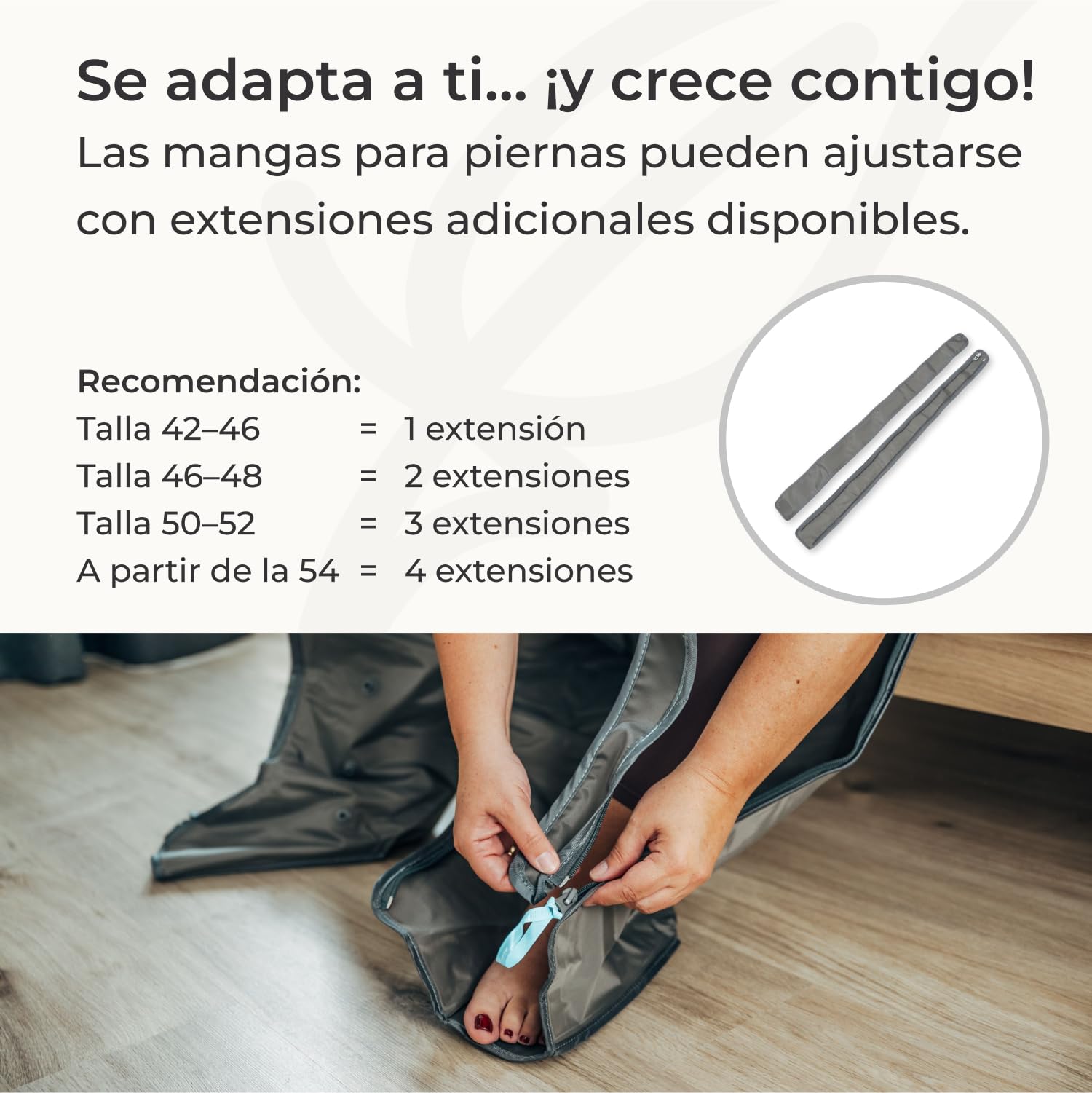 Venen Engel ® 8 Premium Masajeador por presoterapia para casa de piernas con botas con 8 cámaras de aire - masajeador por presoterapia con 6 programas