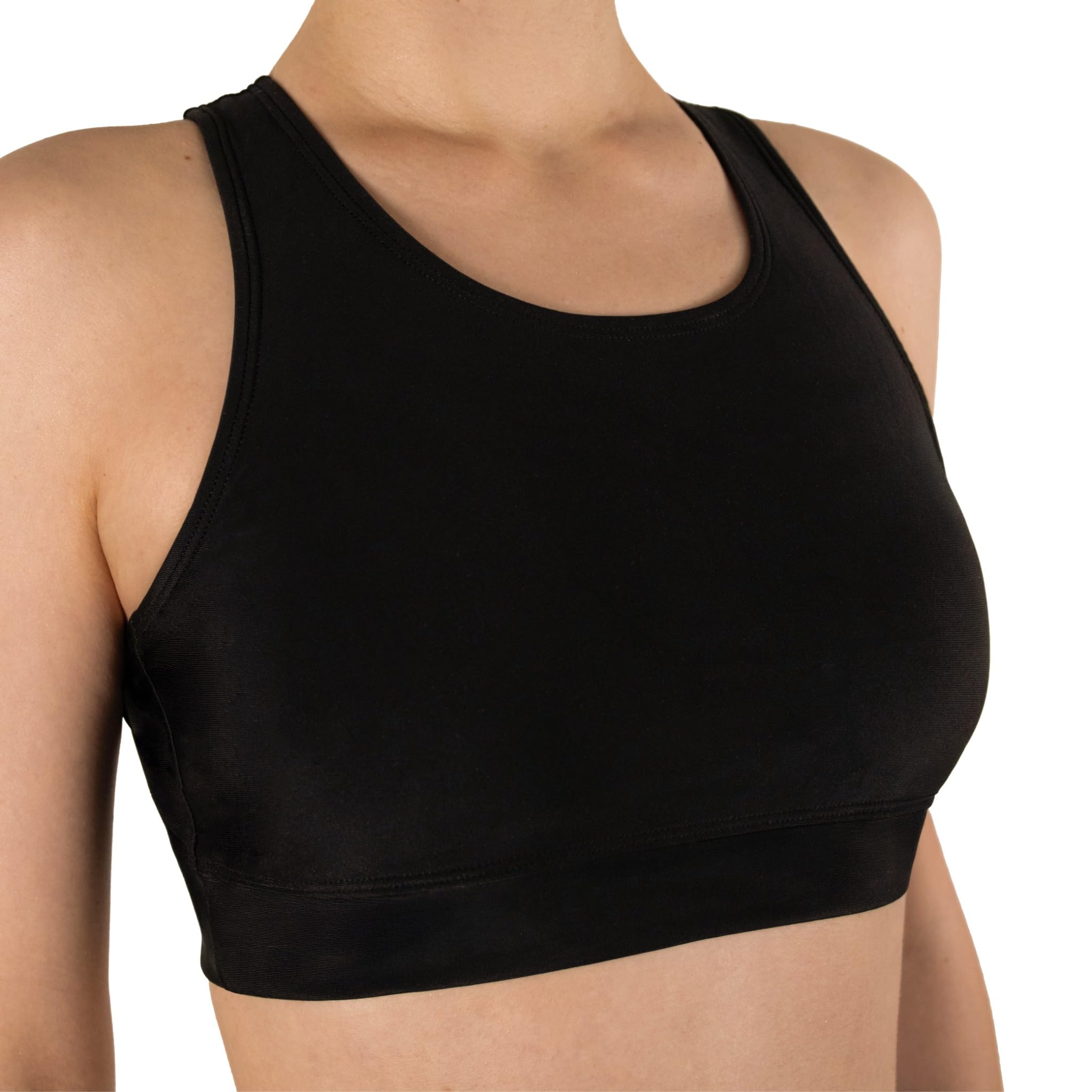 MYLILY Hauts de Maillots Femme Noir | Brassière Maillot de Bain Femme | Haut de Sport Bain | Bikini Bralette