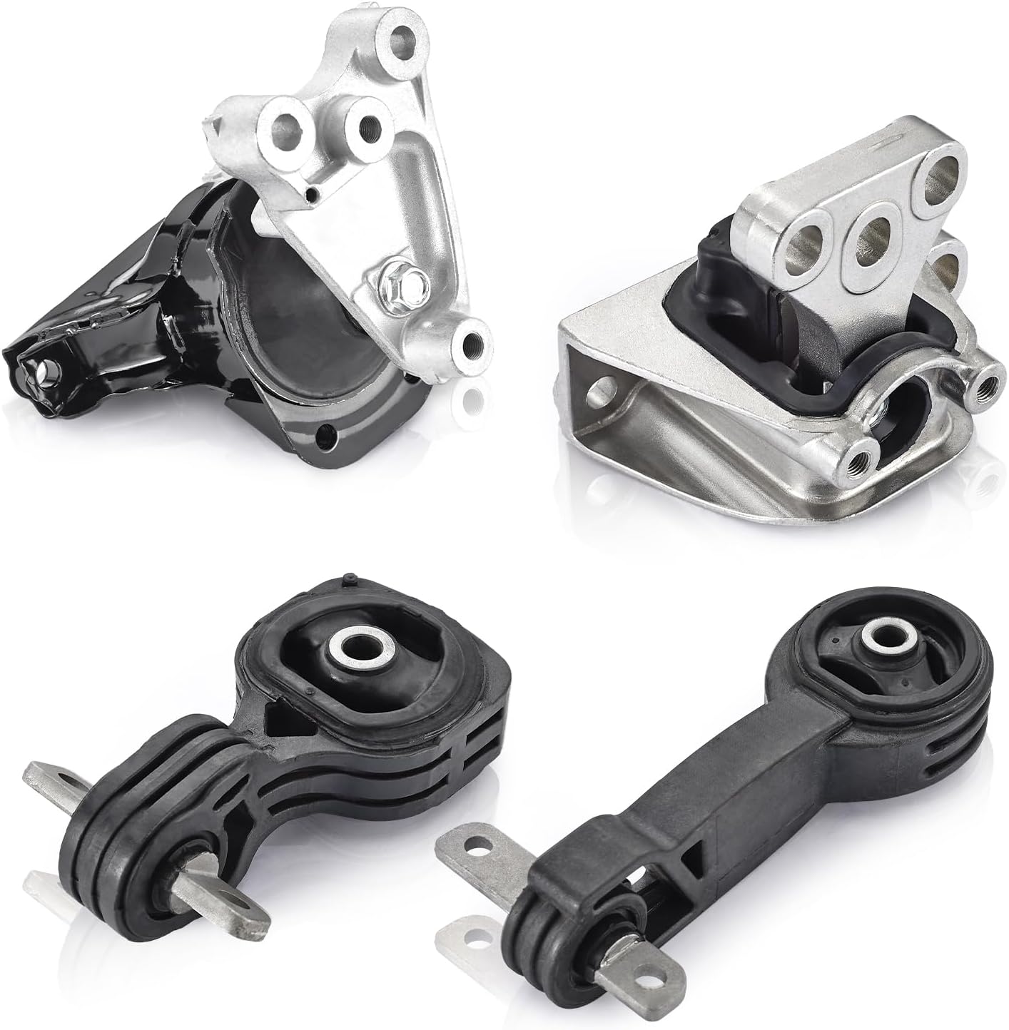 ENA Engine Motor Transmission Mount Set Compatible with Honda Civic 1.8L 2006 2007 2008 2009 2010 2011 l4 Automatic Transmission Replacement for A4530 A4534 A4543 A4546 Set of 4
