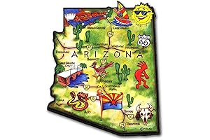 Arizona Artwood State Magnet: The Perfect Souvenir for Your Desert Adventures