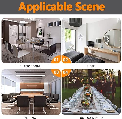 Miniatura 6 de ILMF Jacquard Dining Chair Slipcovers, Washable Stretch Elastic Spandex Dining Room Chair Covers Universal Removable Armless Chair Protector Cover