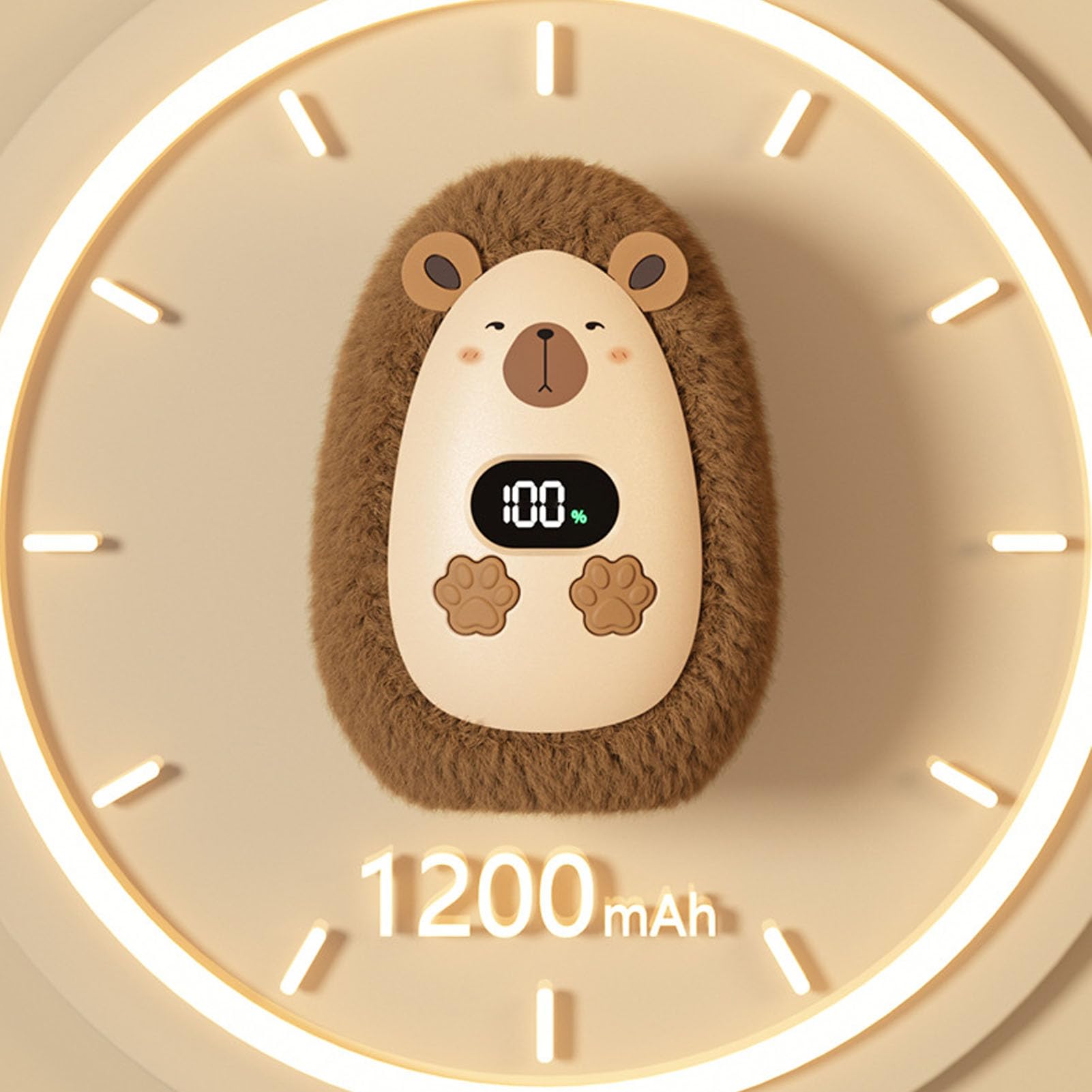 Garsent Scaldamani Ricaricabili e Graziosi Peluche a Forma di Animale, Magnetico Riscaldatore di Tasca Elettrica con Display Digitale, Regali di Calde Portatili Riutilizzabili per Donne