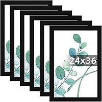 Vista 29 de SESEAT Juego de 6 portarretratos de 8 x 10 pulgadas, para fotos de 5 x 7 pulgadas con paspartú o de 8 x 10 pulgadas sin paspartú para pared o mesa