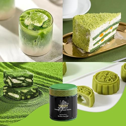 Miniatura 6 de MatchAdmire Matcha Superior Ceremonial Blend - Polvo de té verde matcha de grado ceremonial First Harvest (1.76 onzas (paquete de 1))
